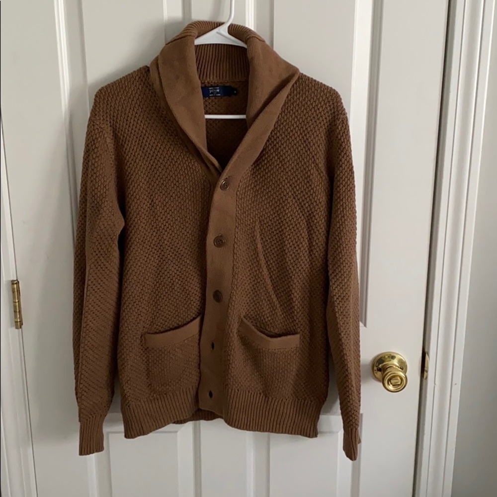 J. Crew Brown Men's Cardigan Sweater